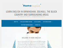 Tablet Screenshot of home-english.co.uk
